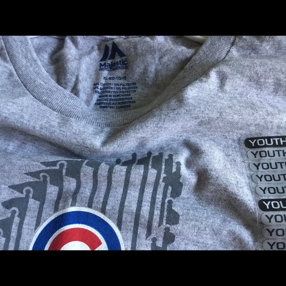 Chicago Cubs Locker Room World Series T Shirt - Picture 2 of 2